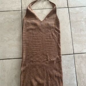 Wild Fable Tan Knit Halter Top